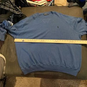 Used 3xb Blue polo Ralph Lauren Sweater blue horse. Make an offer.